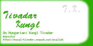 tivadar kungl business card